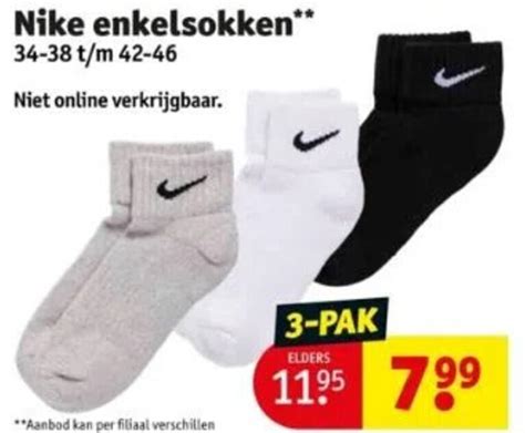 Nike enkelsokken* 34.